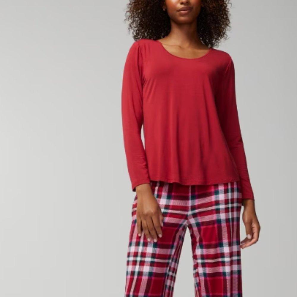 NWT Soma COOL NIGHTS Long Sleeve Pj Set - Picture 2 of 6